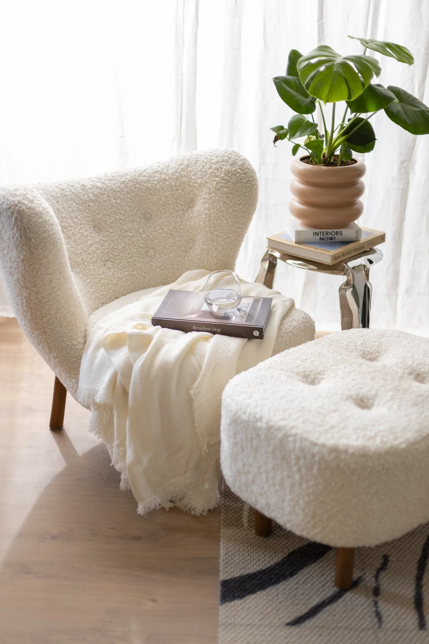 Agnes Wool Armchair - Short Hair - Image 29