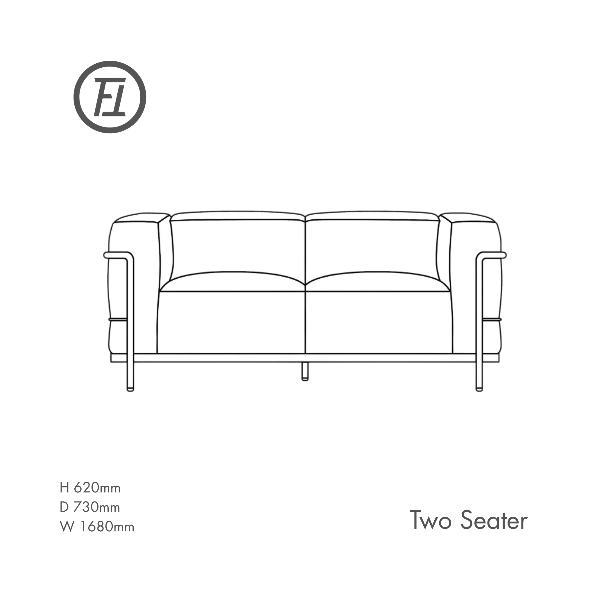 Bauhaus Steel Framed Sofa - Image 16