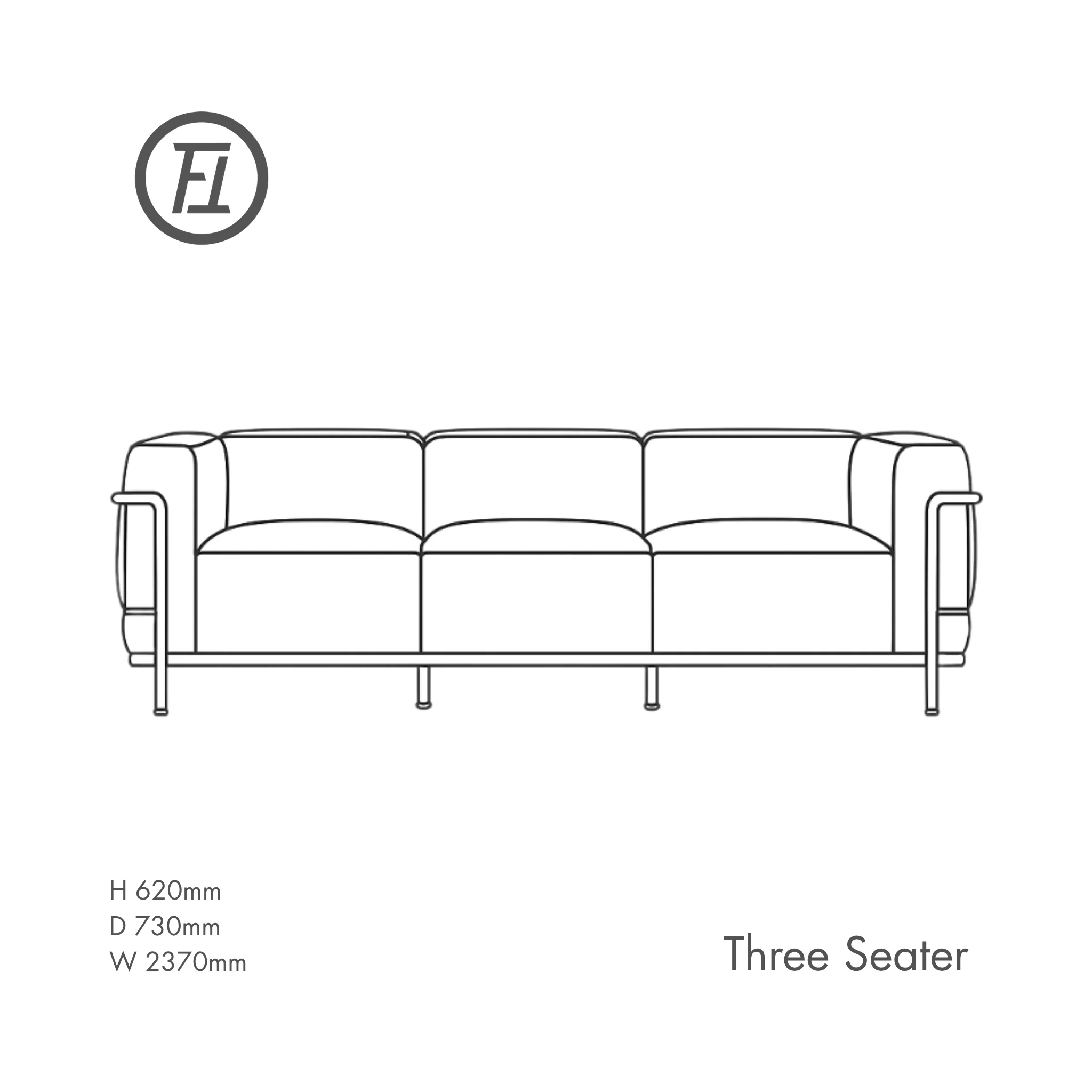 Bauhaus Steel Framed Sofa - Image 17