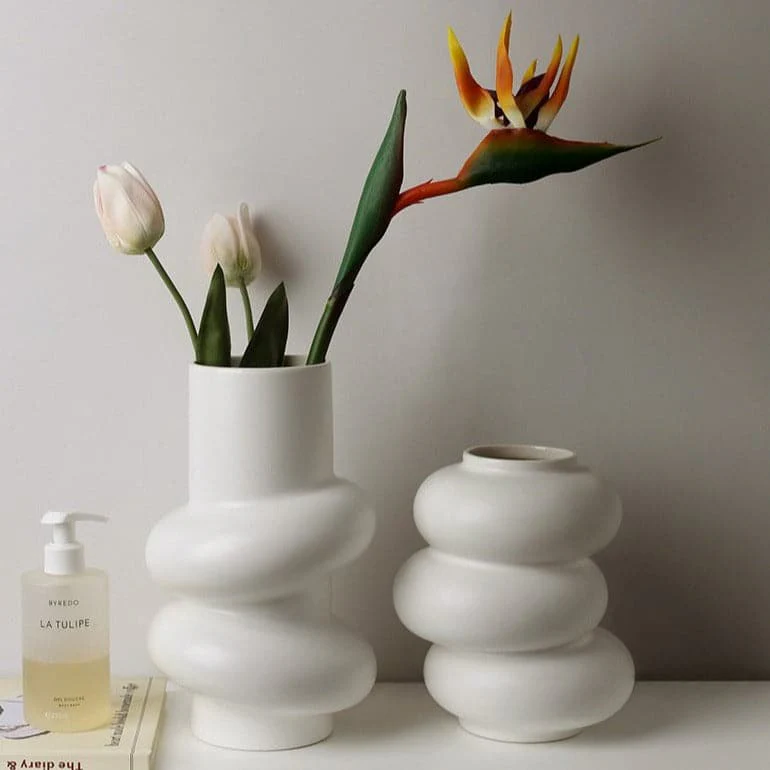 Ceramic Vase | Bubble Series - Tall White - Image 2