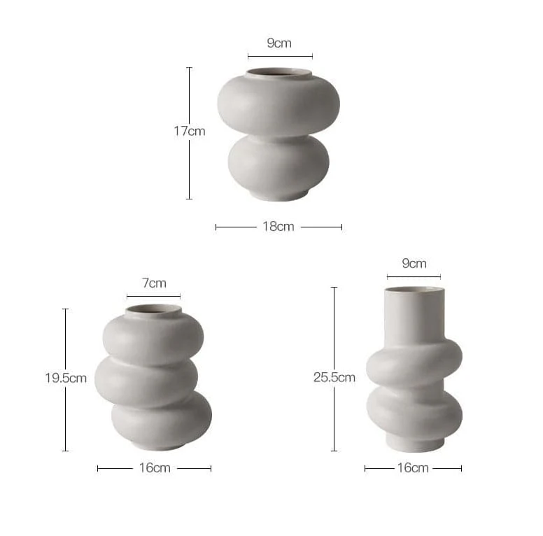 Ceramic Vase | Bubble Series - Tall White - Image 8