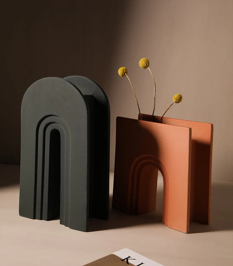 Ceramic Vase | Arched Series - Red - Image 5
