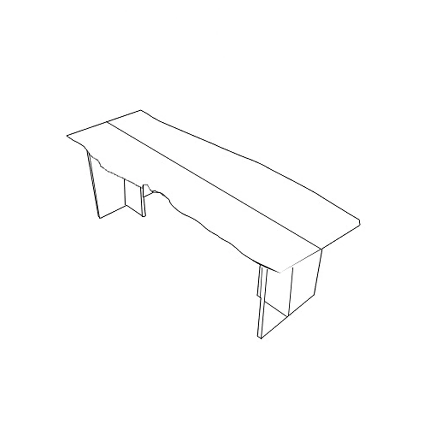 Charred French Oak Dining Table - Image 14