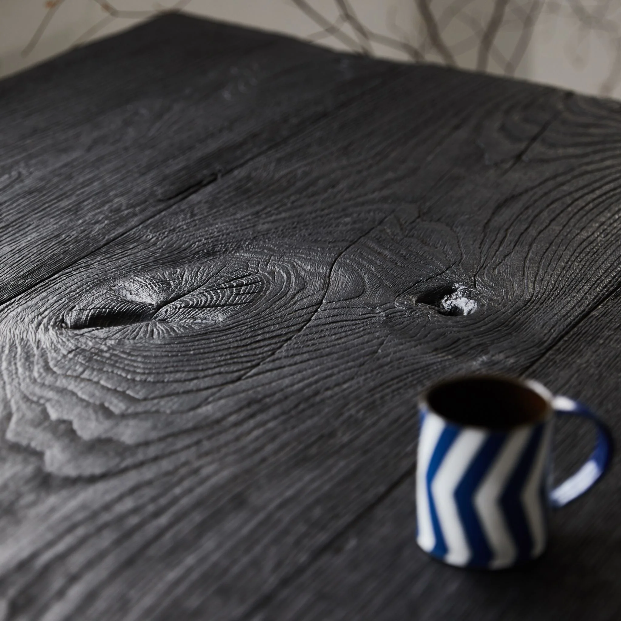 Charred French Oak Dining Table - Image 18