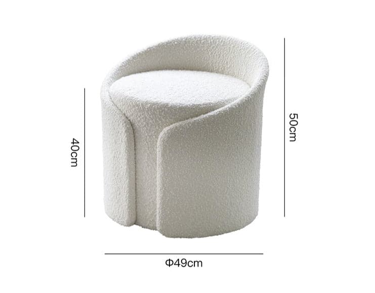 Flower Core Boucle Stool - Image 11