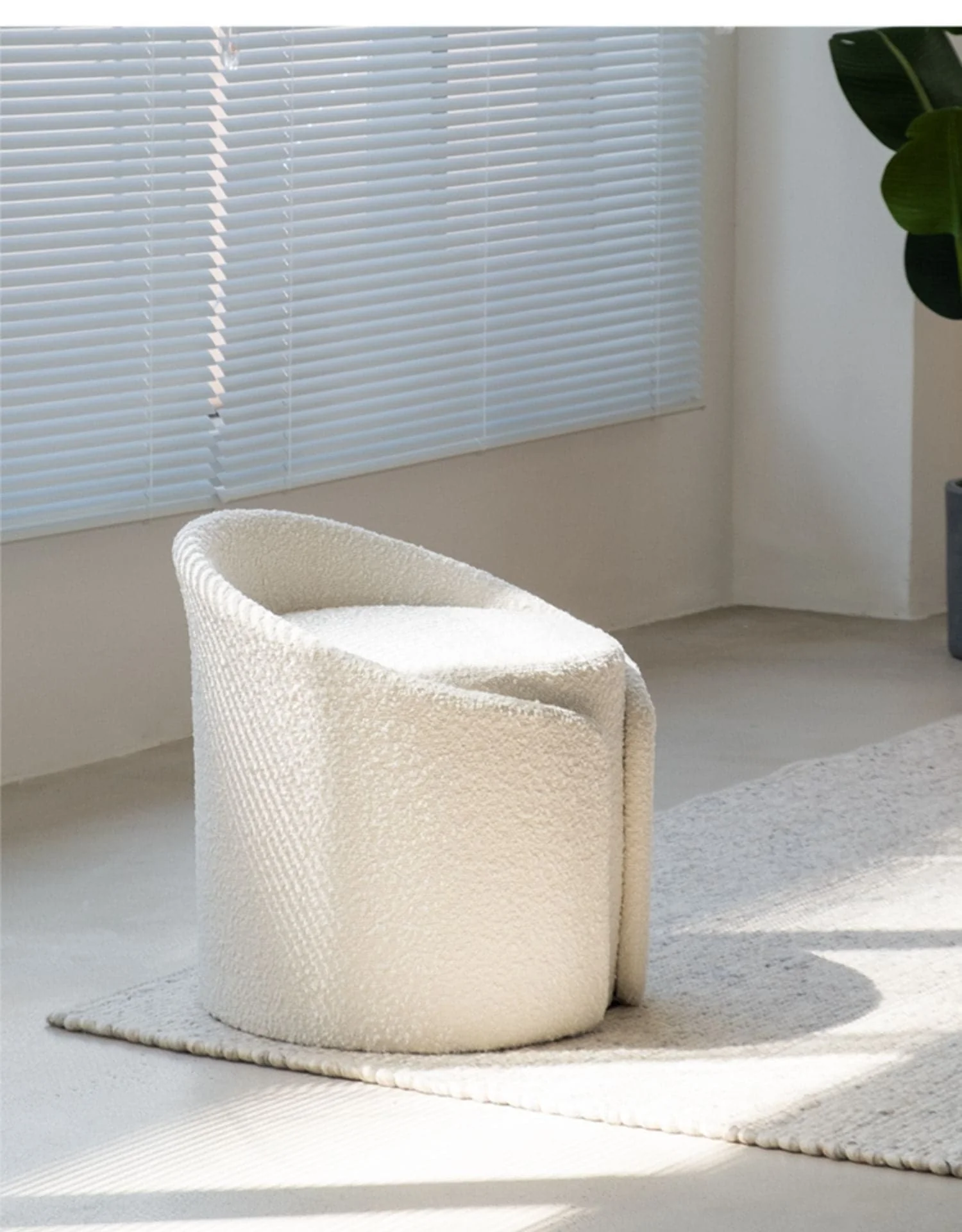 Flower Core Boucle Stool - Image 3
