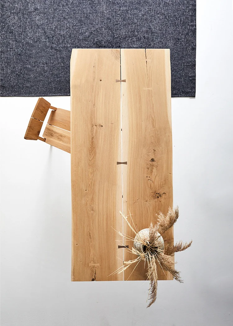 French White Oak Dining Table - Image 3