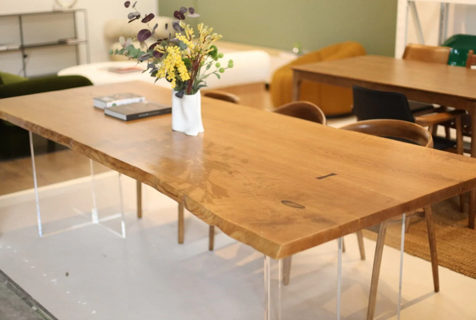 French White Oak Dining Table - Image 7