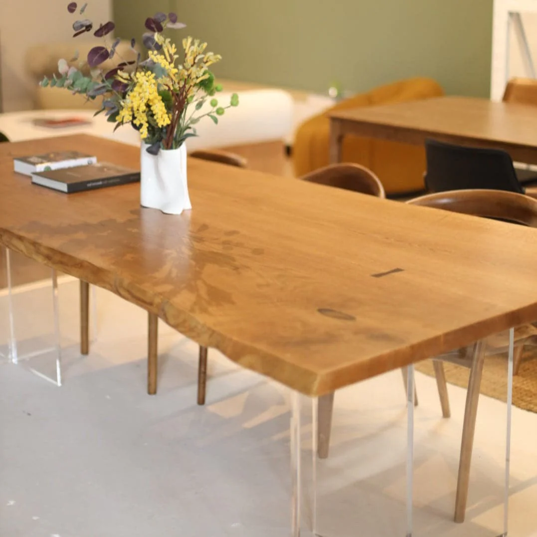 French White Oak Dining Table - Image 8