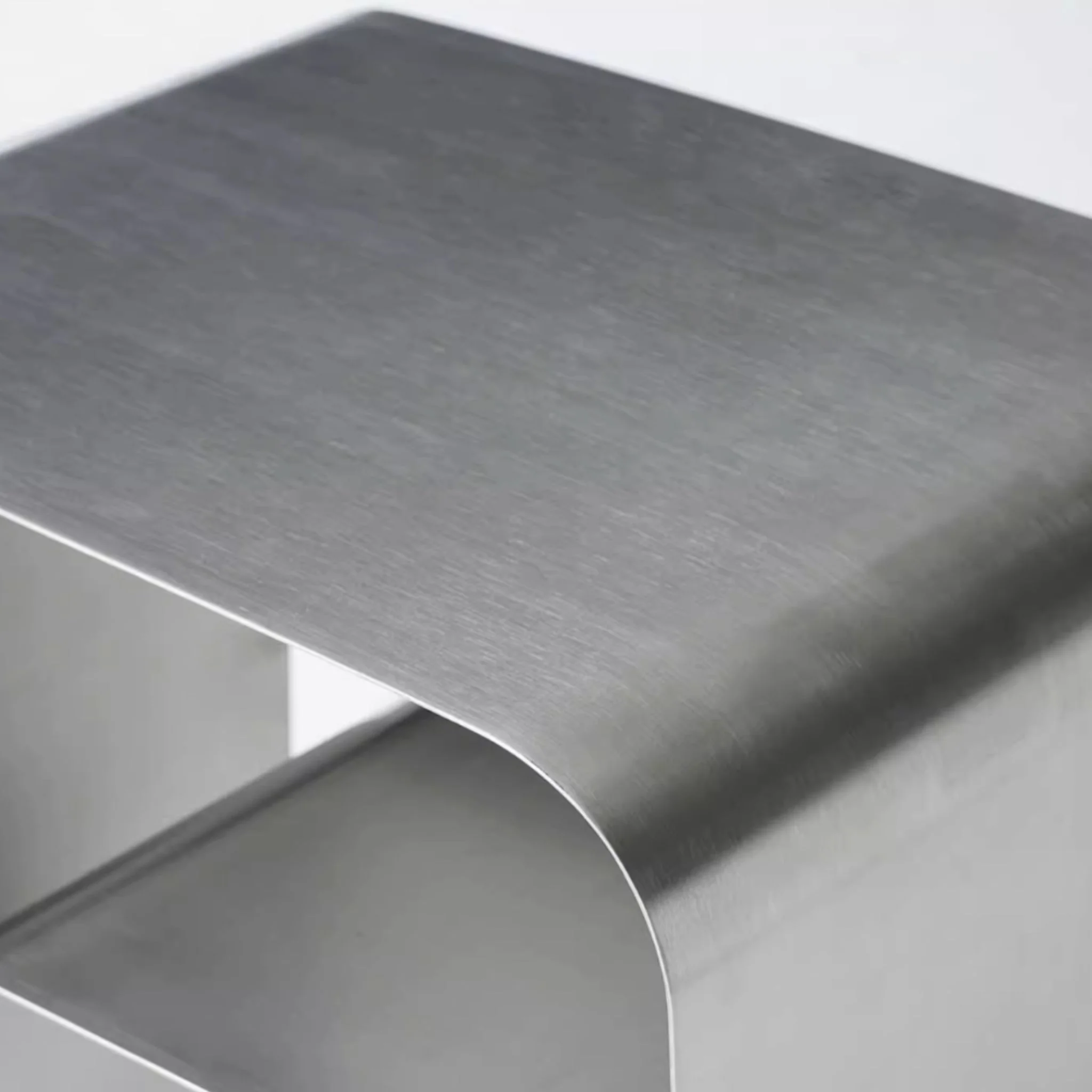 Hollowed Steel Side Table - Image 4