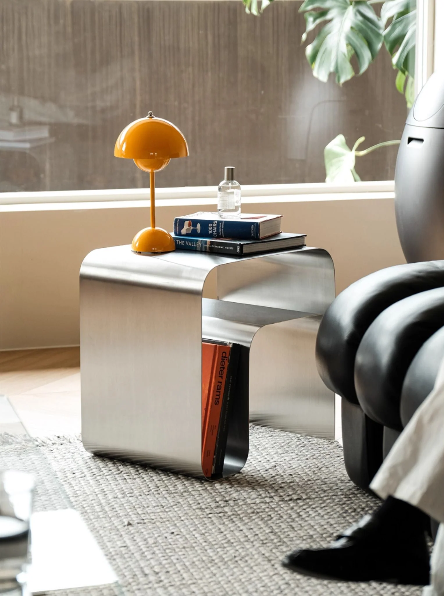 Hollowed Steel Side Table - Image 7