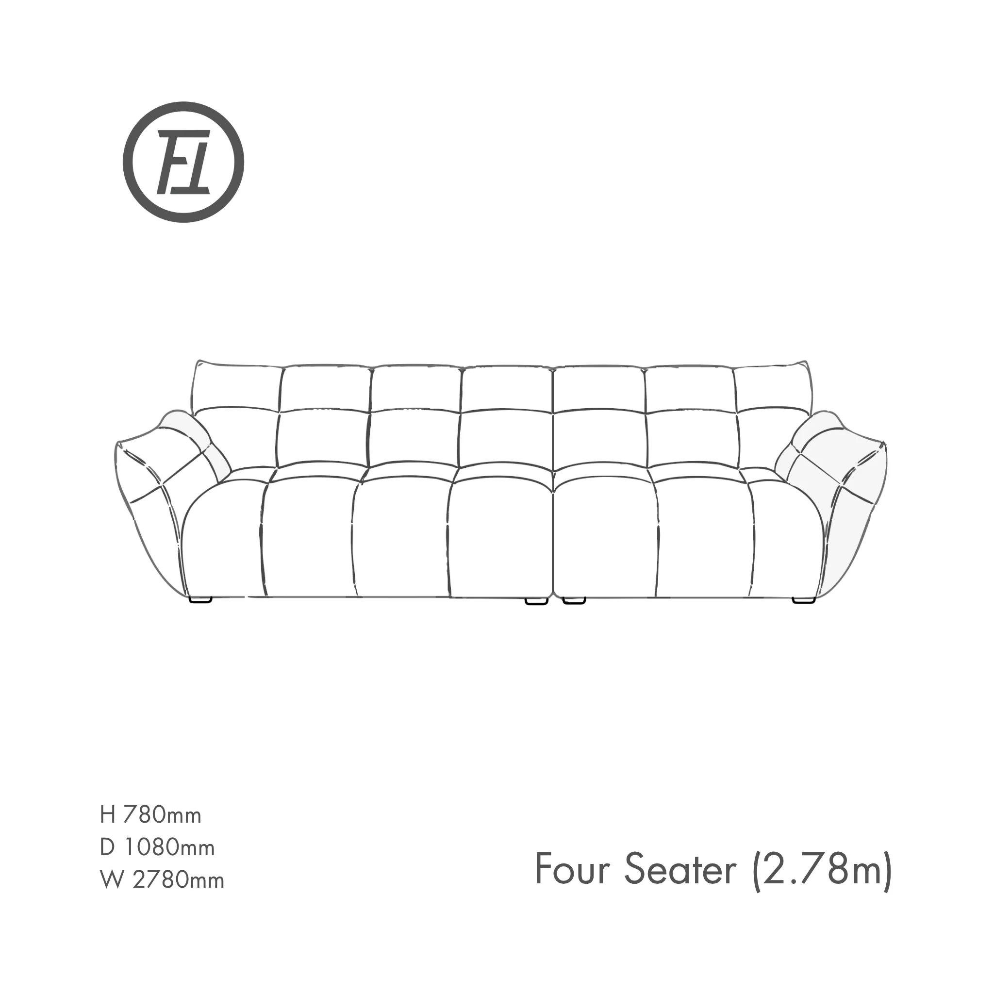 Lily Tufted Sofa - Image 11