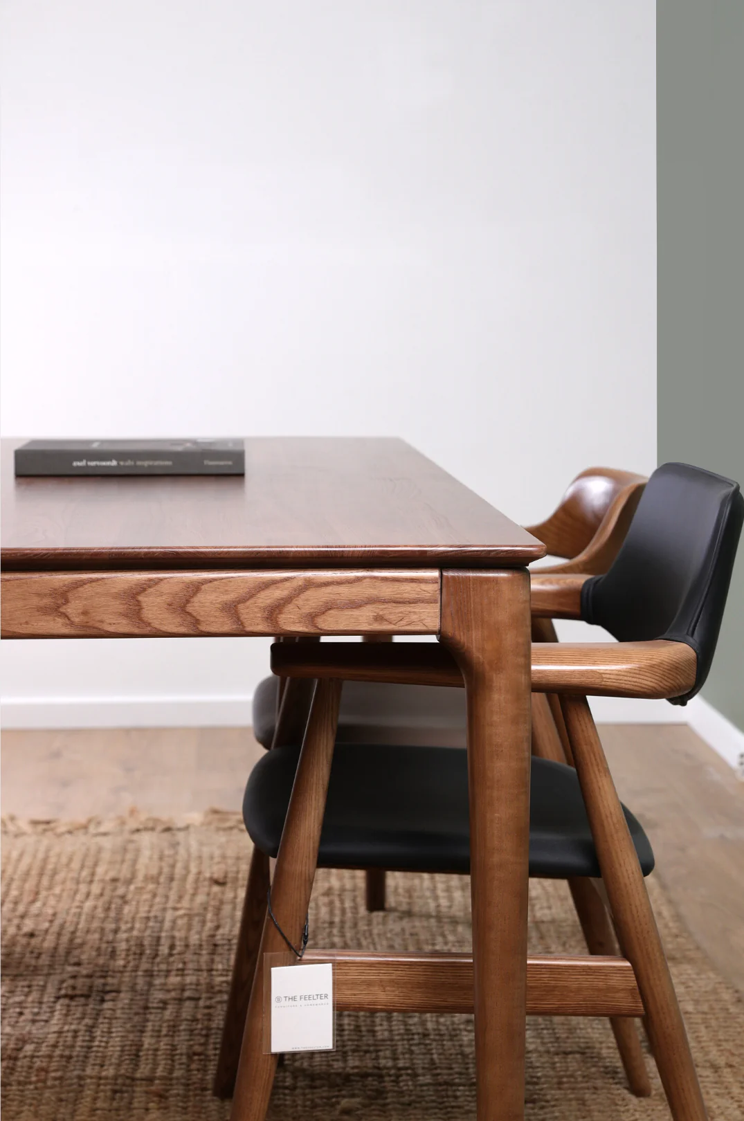 Mid Century Style Wooden Dining Table - Image 10