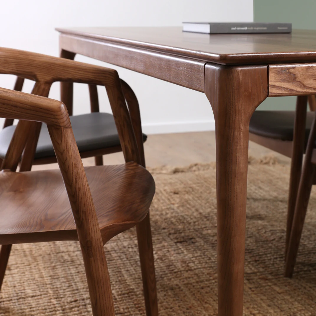 Mid Century Style Wooden Dining Table - Image 3