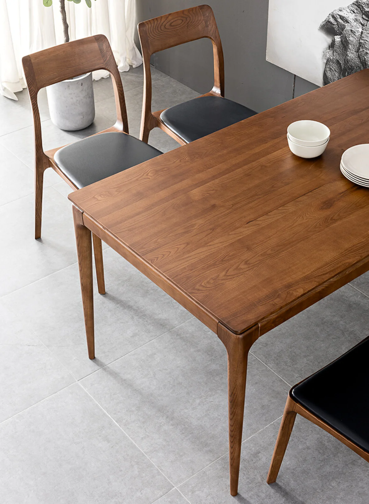 Mid Century Style Wooden Dining Table - Image 8