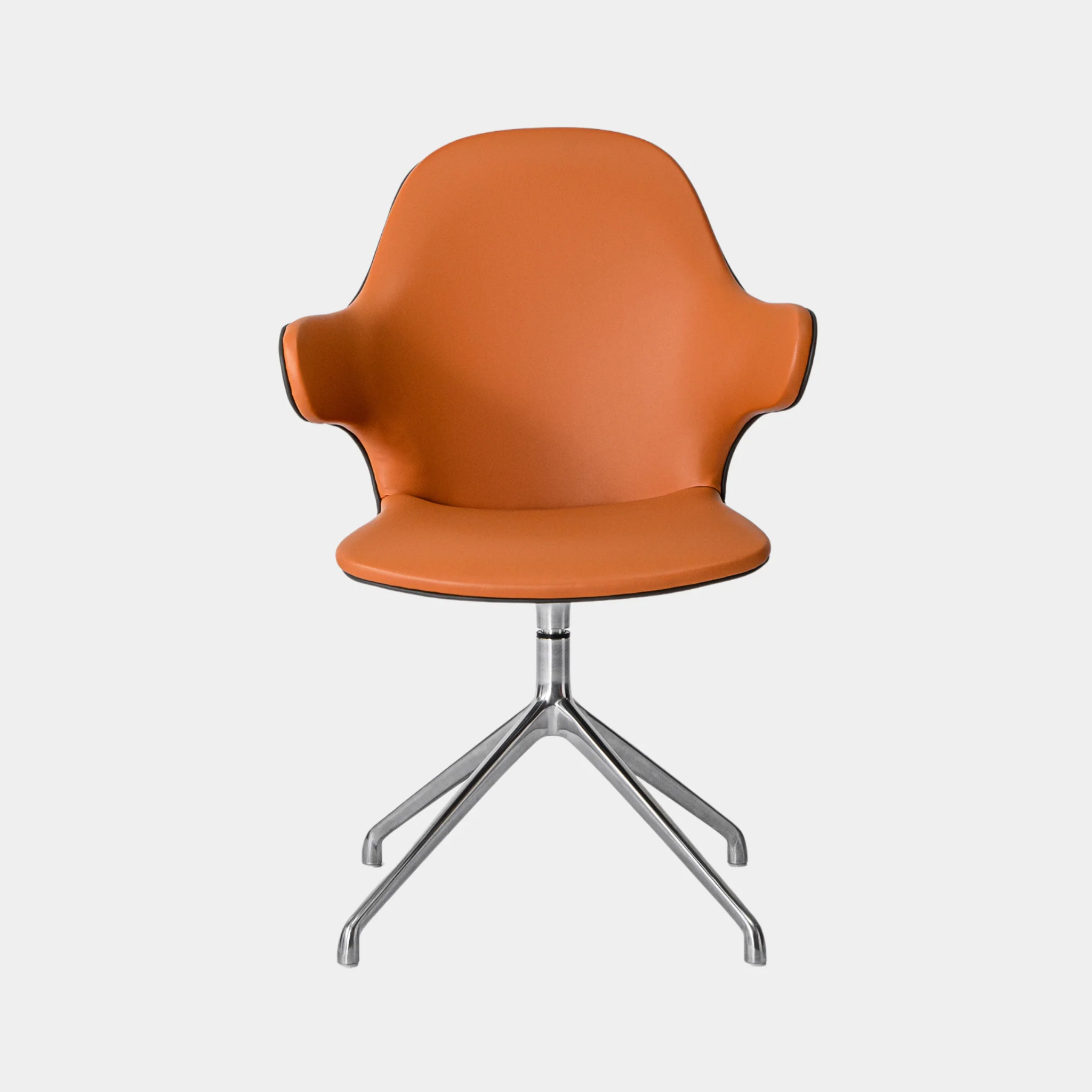 Percy Leather Swivel Chair - Image 3