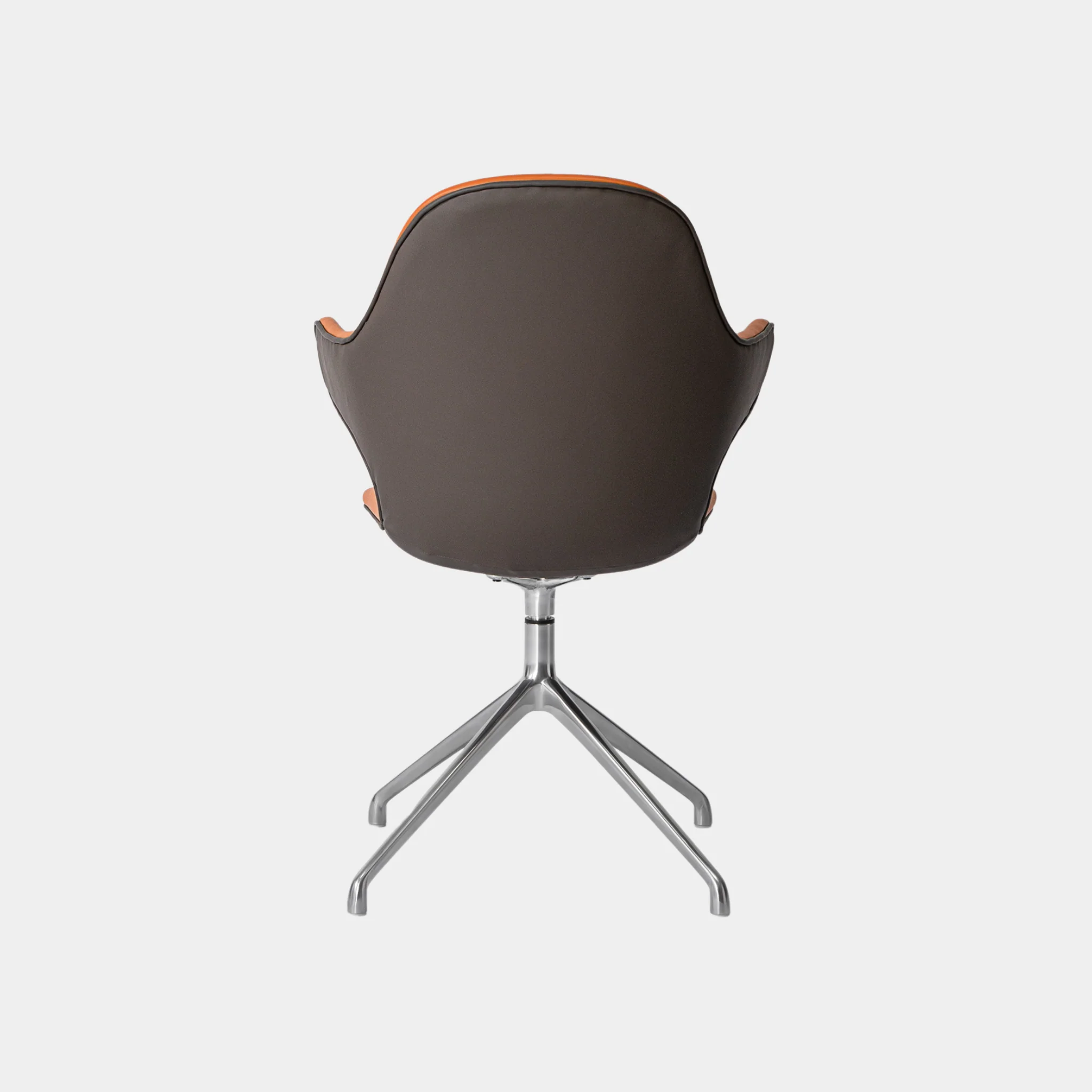 Percy Leather Swivel Chair - Image 4