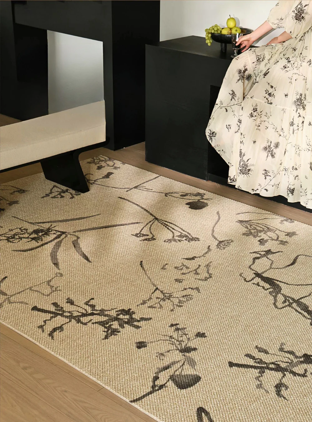Pressed Flowers Wool Rug - Image 4