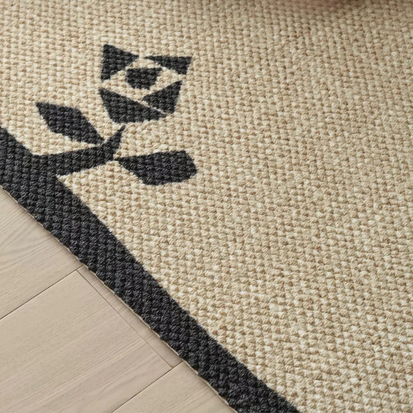 Rose Border Wool Rug - Image 11