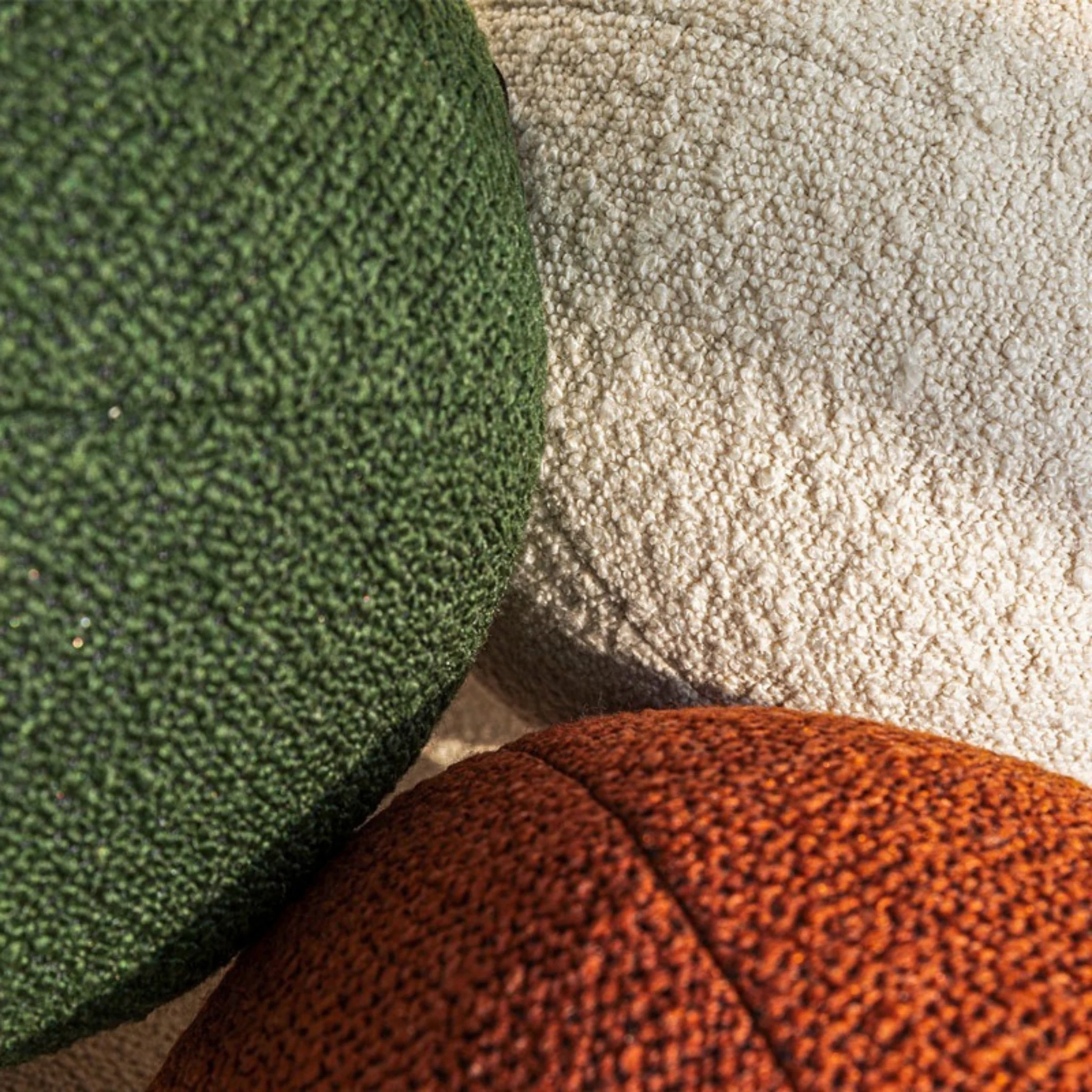 Round Boucle Bubble Cushion - Image 5