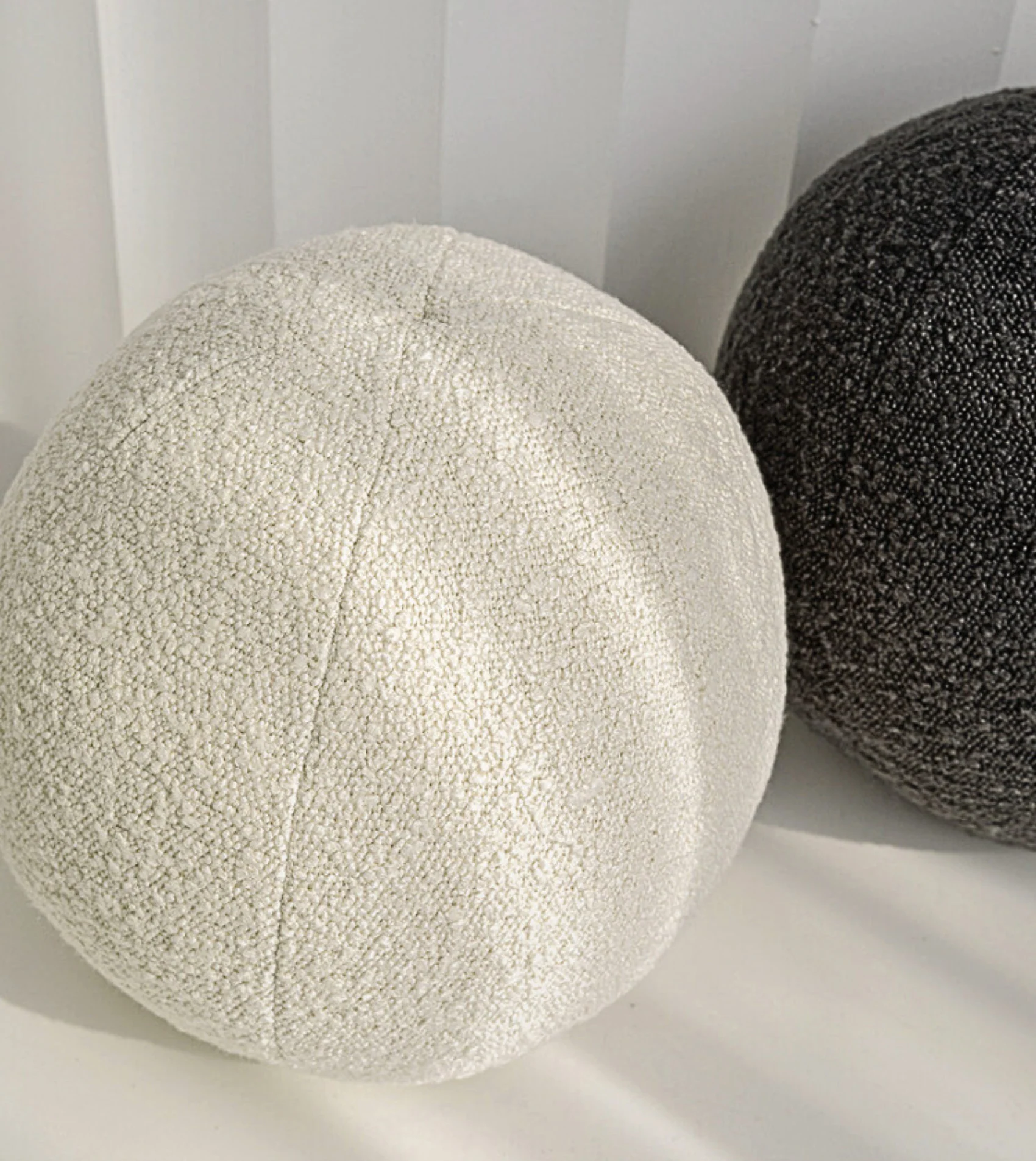 Round Boucle Bubble Cushion - Image 6