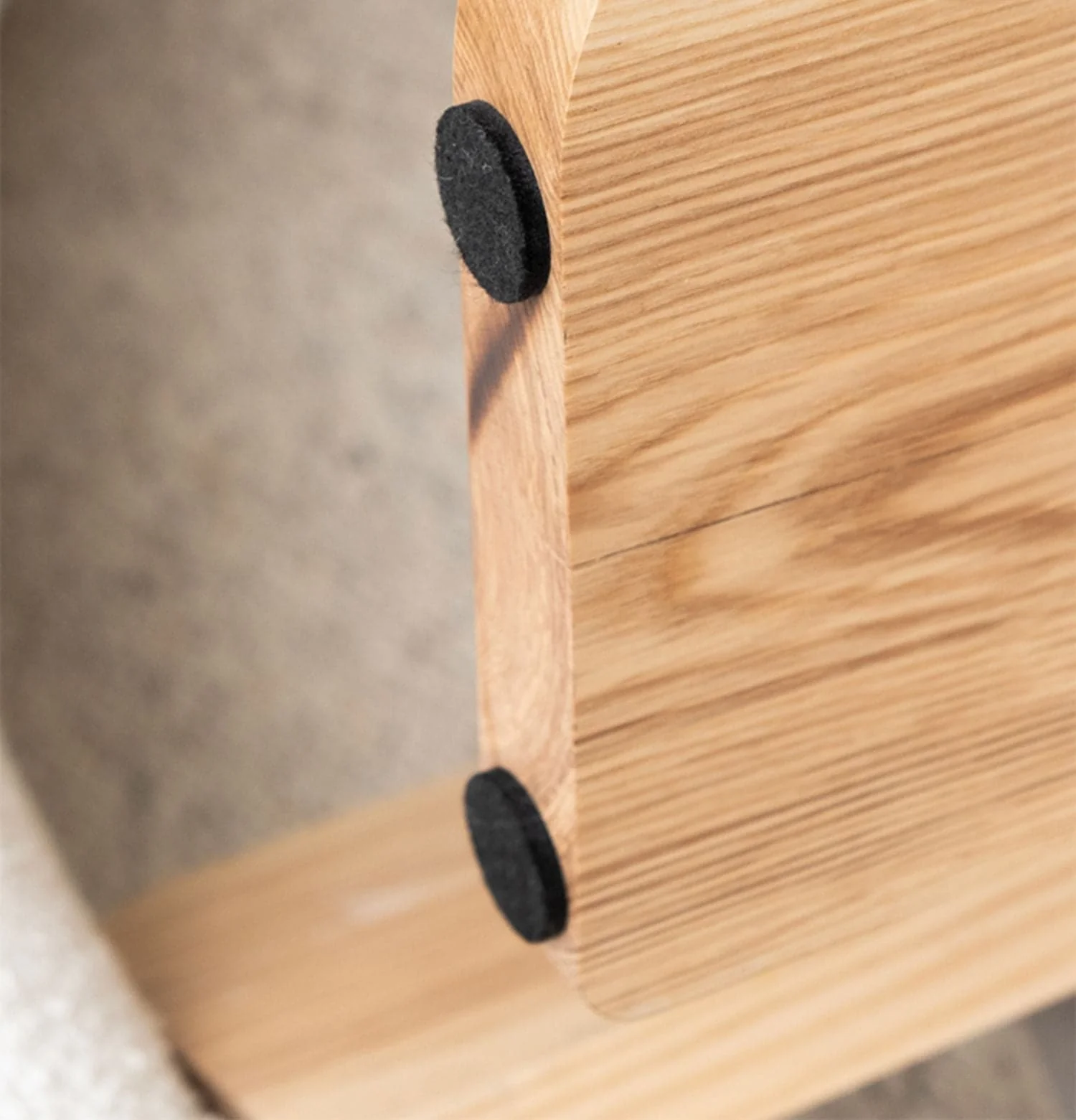 Terrazzo and Wood Round Coffee Table - Image 7