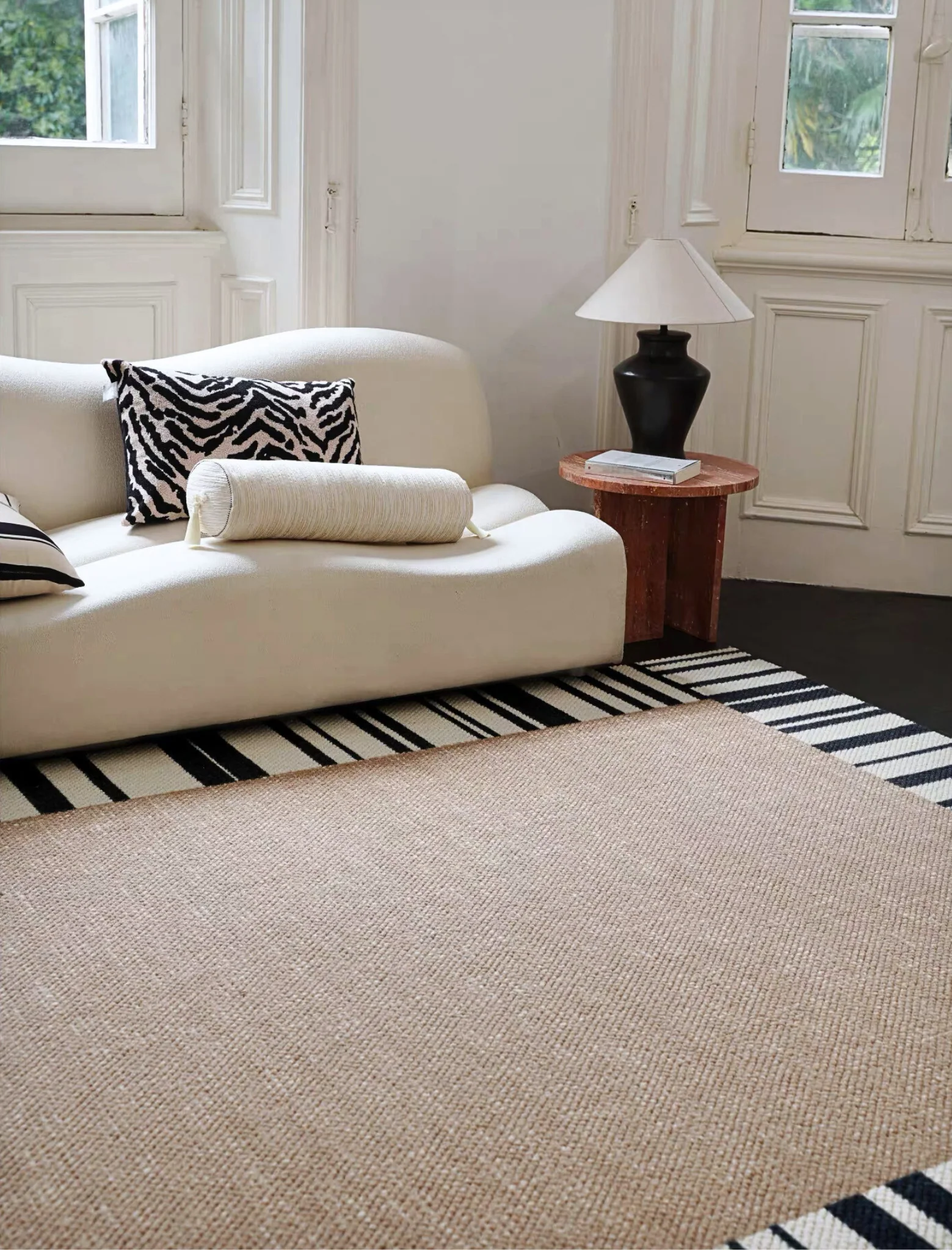 Zebra Wool Rug - Image 4