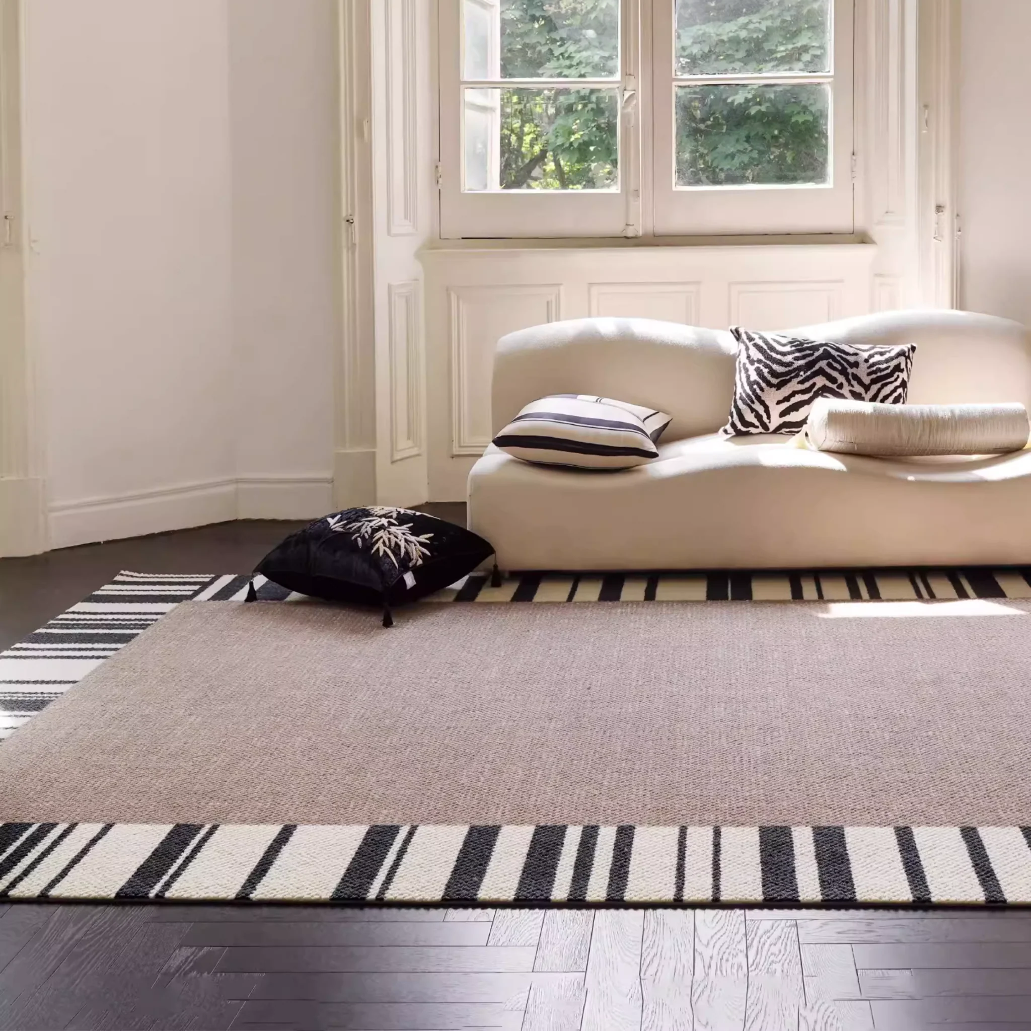 Zebra Wool Rug - Image 5